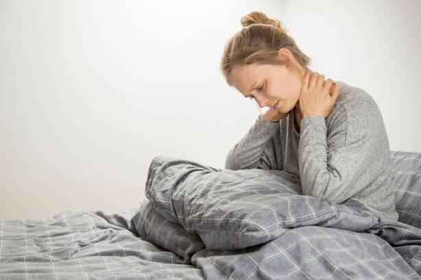 bolesť krku v dôsledku krčnej osteochondrózy